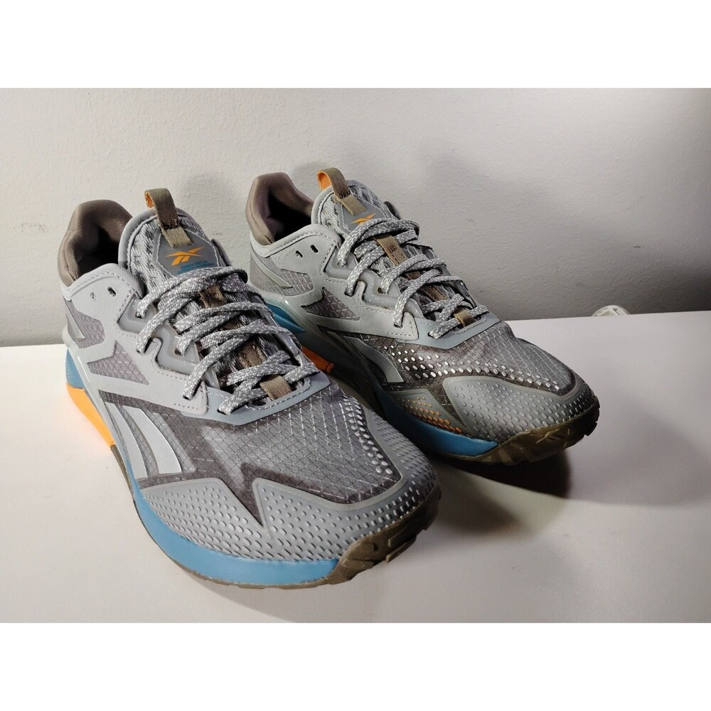 Reebok Nano X2 TR Adventure Sneaker Women US 8.5 Gray Steely Blue Training Shoes